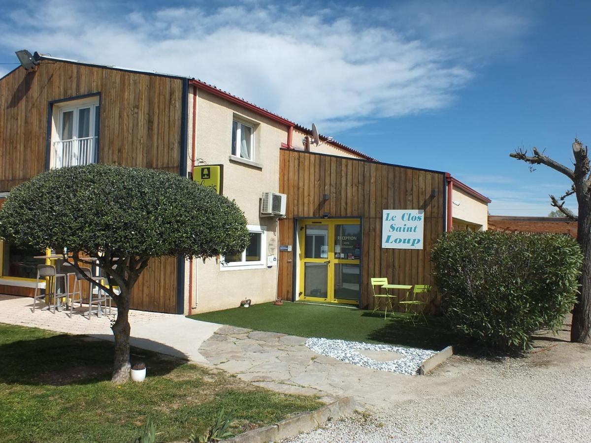 Logis Hotel Restaurant Le Clos Saint Loup Bram Bagian luar foto