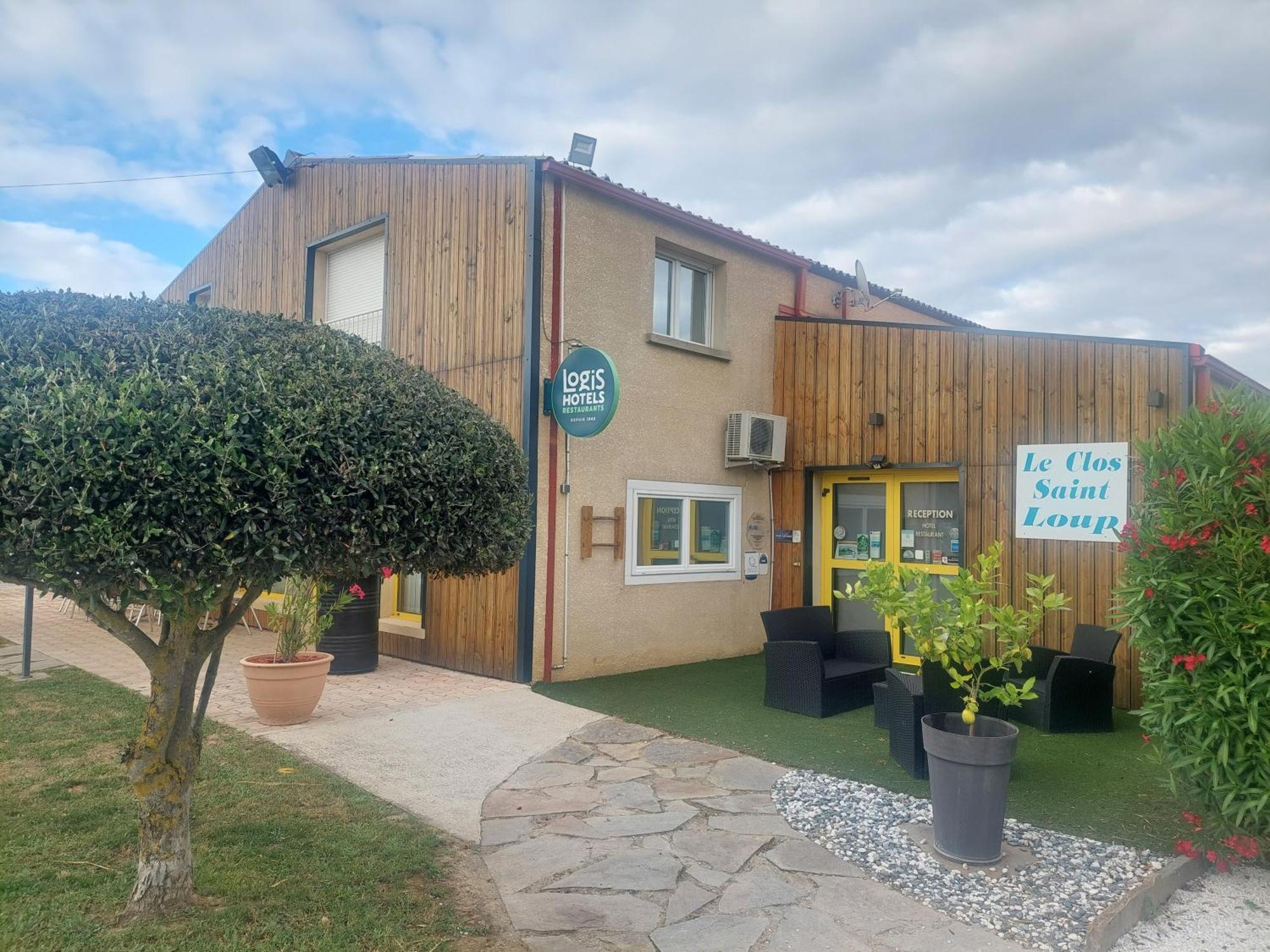 Logis Hotel Restaurant Le Clos Saint Loup Bram Bagian luar foto